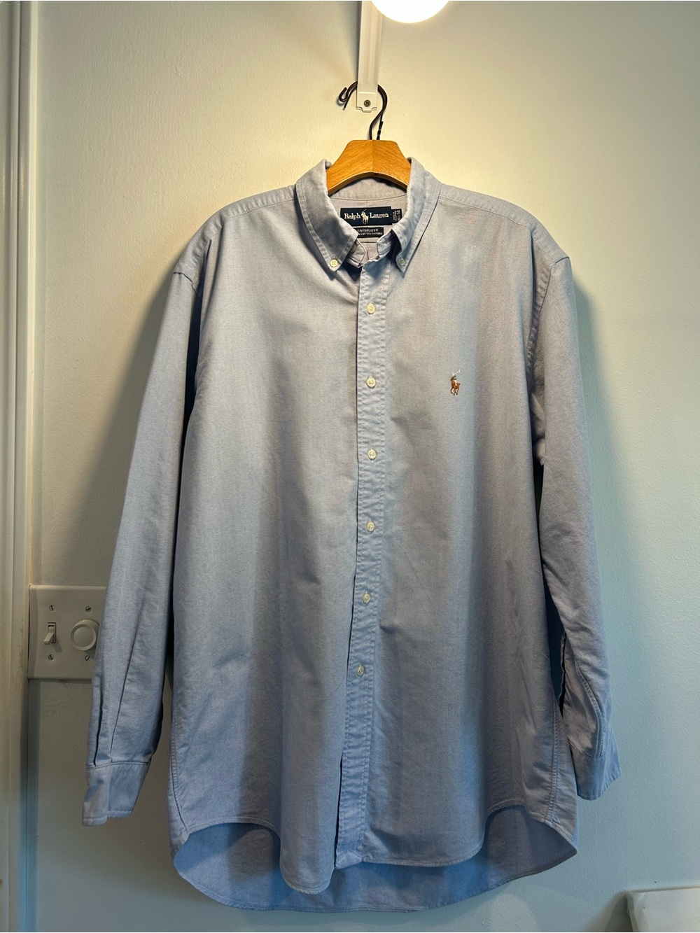Ralph Lauren Yarmouth Light Blue Oxford Button-Down Shirt - Men